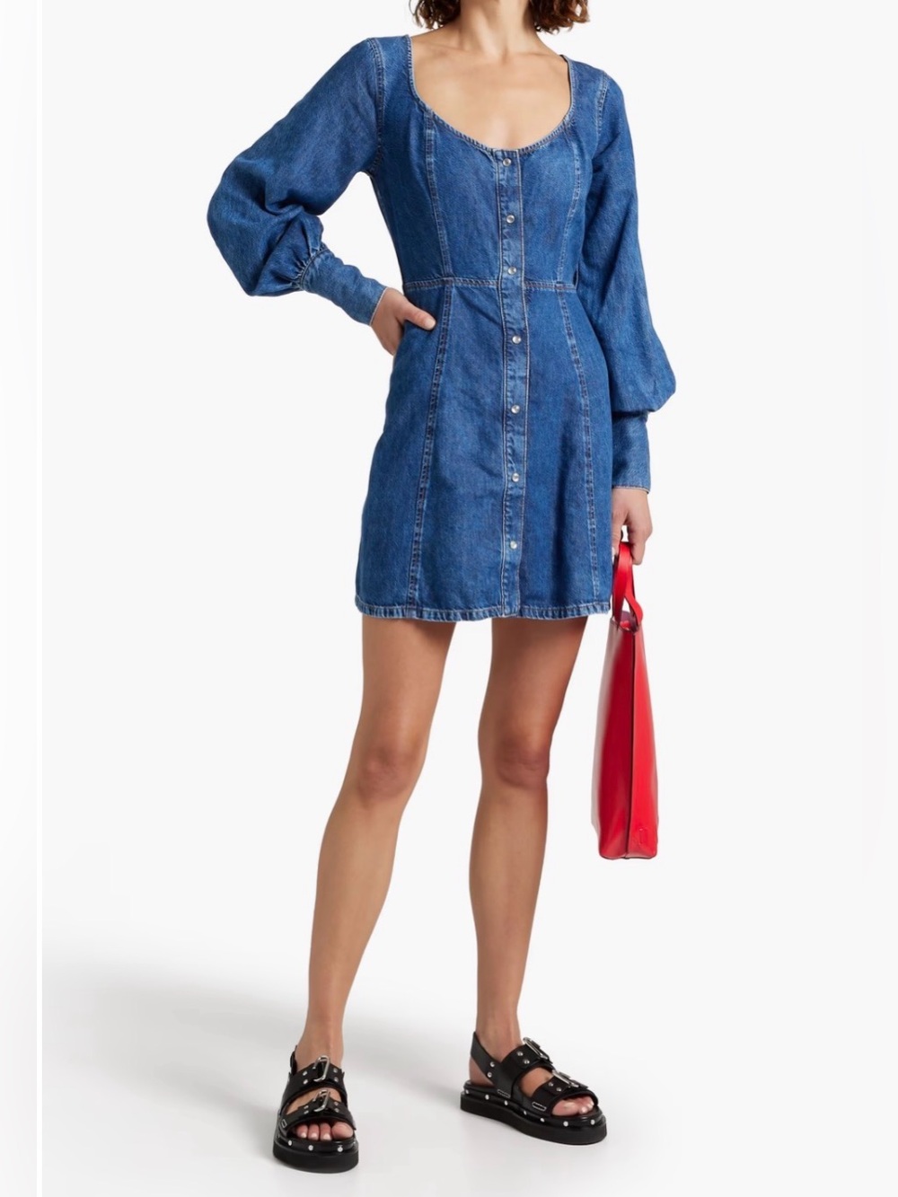 GANNI
Denim mini dress